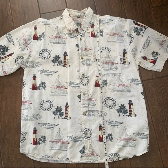 Michael Austin Rugged Wear Lighthouses Nautical Themed Shirt XL - Picture 4 of 5